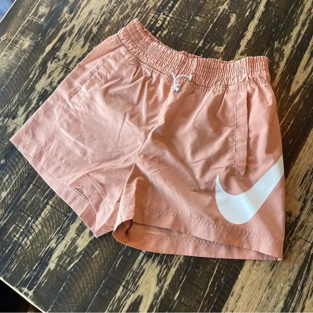 NIKE - Coral Swoosh Athletic Shorts - SMALL